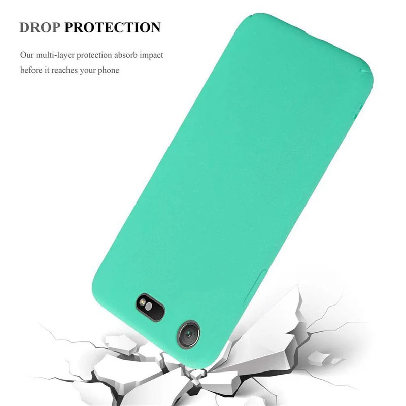 Cadorabo Hülle kompatibel mit Sony Xperia XZ1 COMPACT Hard Case Schutzhülle in Frosted Optik gegen Kratzer und Stöße