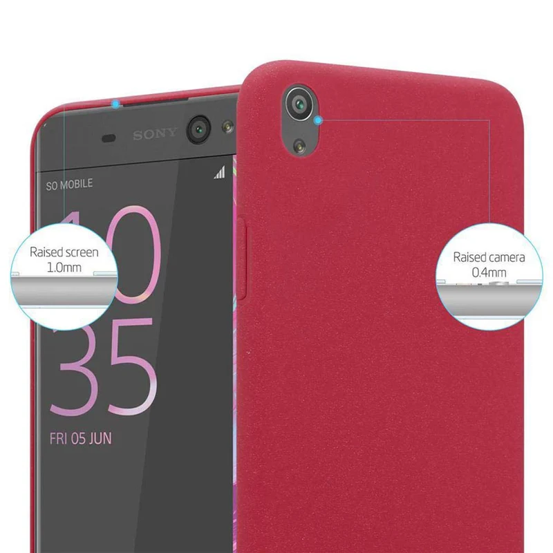 Cadorabo Hülle kompatibel mit Sony Xperia XA Hard Case Schutzhülle in Frosted Optik gegen Kratzer und Stöße