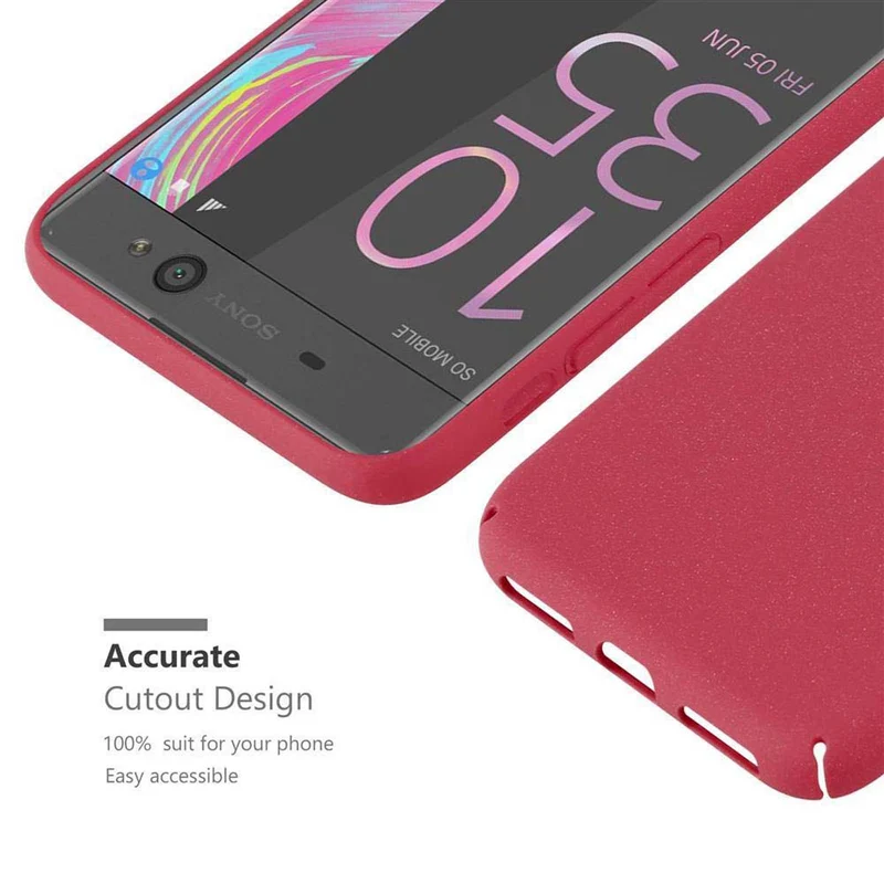 Cadorabo Hülle kompatibel mit Sony Xperia XA Hard Case Schutzhülle in Frosted Optik gegen Kratzer und Stöße