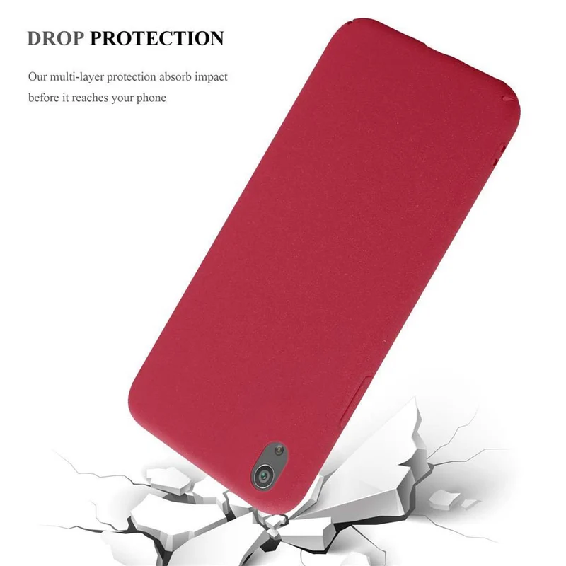 Cadorabo Hülle kompatibel mit Sony Xperia XA Hard Case Schutzhülle in Frosted Optik gegen Kratzer und Stöße