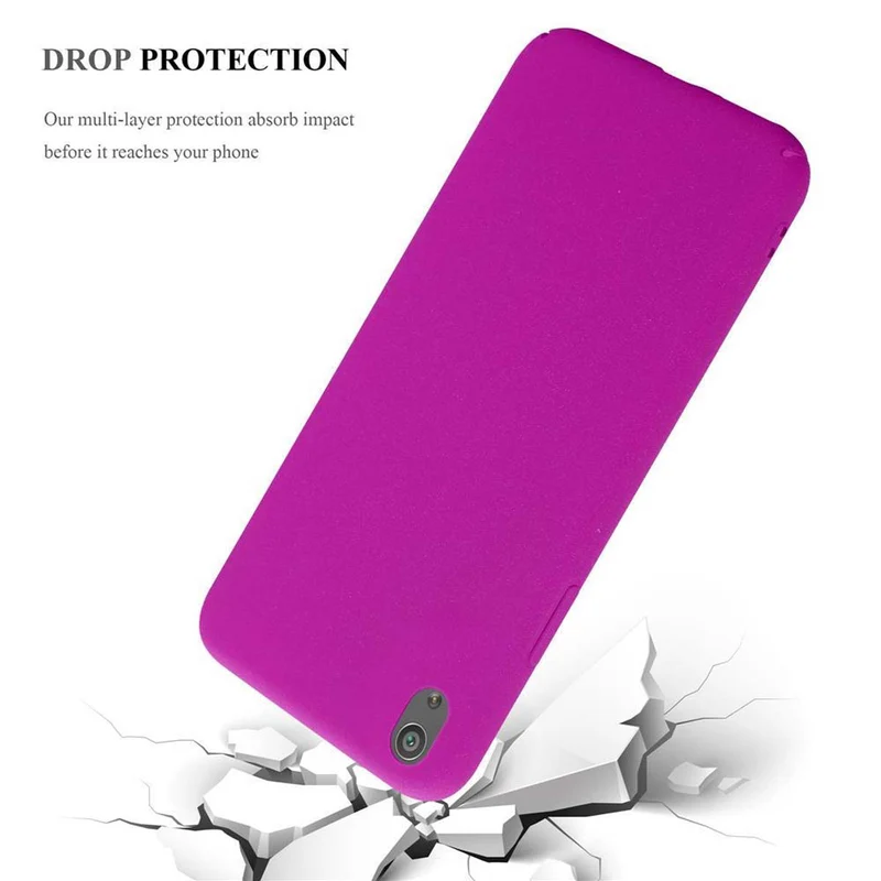 Cadorabo Hülle kompatibel mit Sony Xperia XA Hard Case Schutzhülle in Frosted Optik gegen Kratzer und Stöße