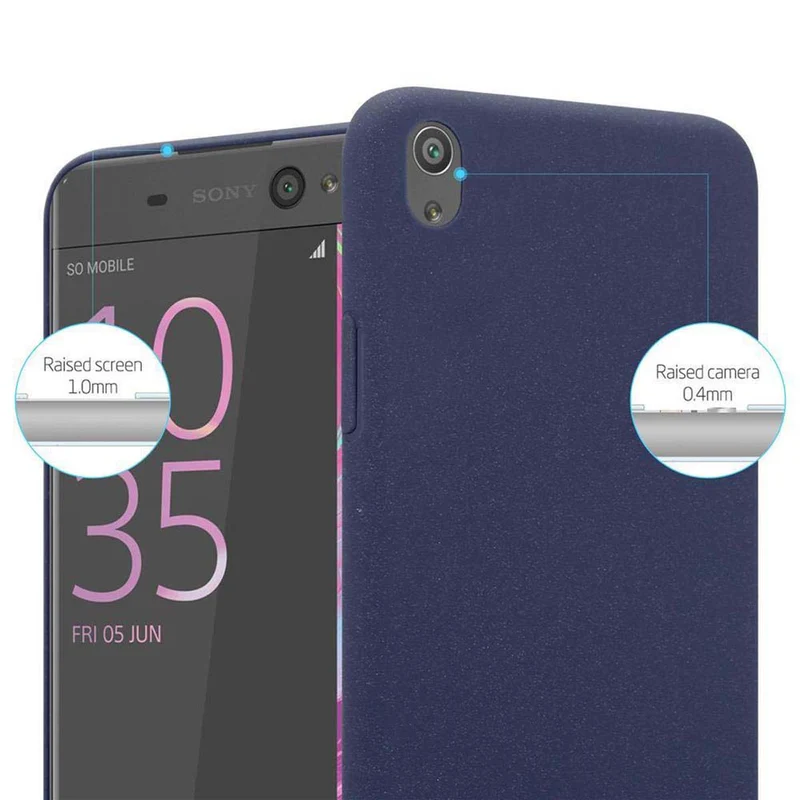 Cadorabo Hülle kompatibel mit Sony Xperia XA Hard Case Schutzhülle in Frosted Optik gegen Kratzer und Stöße