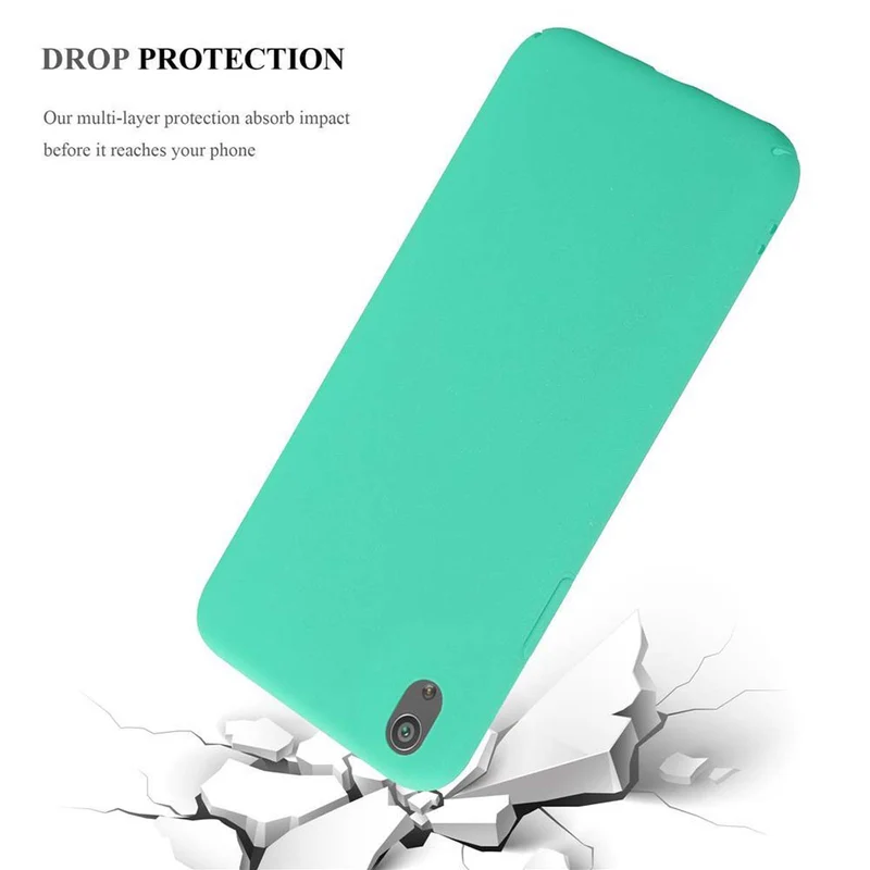 Cadorabo Hülle kompatibel mit Sony Xperia XA Hard Case Schutzhülle in Frosted Optik gegen Kratzer und Stöße