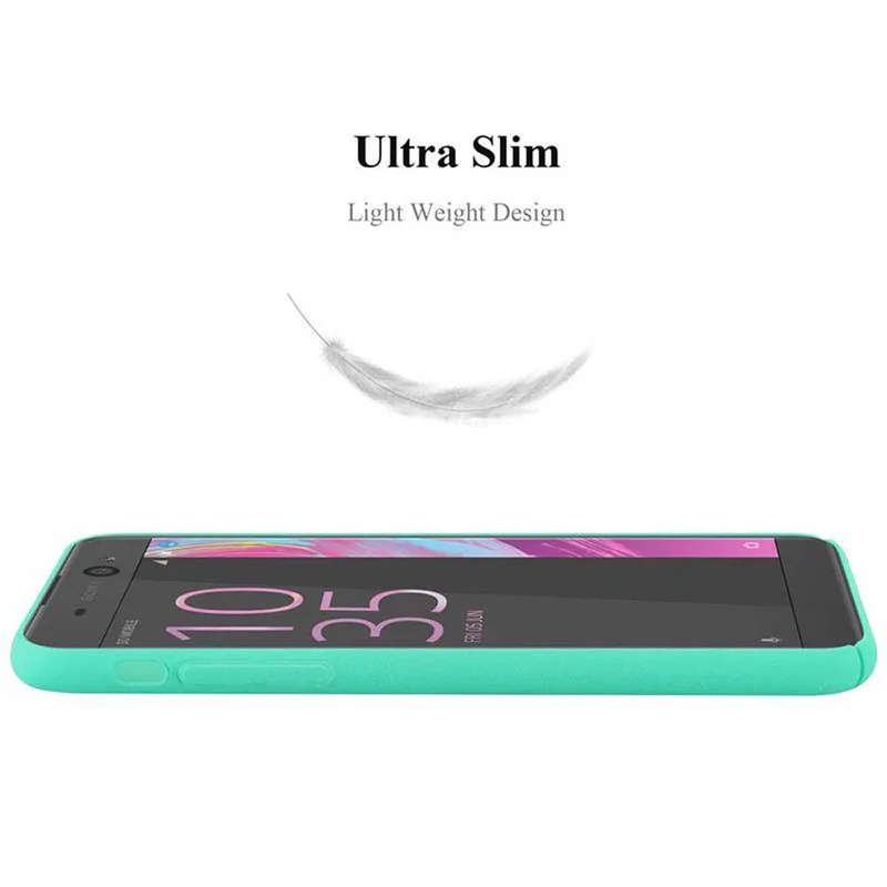 Cadorabo Hülle kompatibel mit Sony Xperia XA Hard Case Schutzhülle in Frosted Optik gegen Kratzer und Stöße