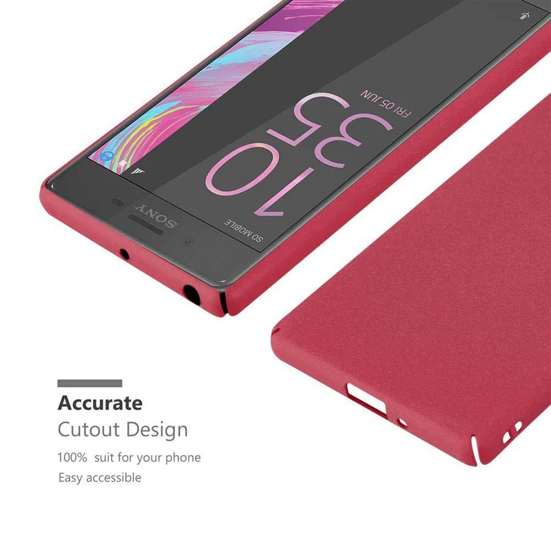 Cadorabo Hülle kompatibel mit Sony Xperia X Hard Case Schutzhülle in Frosted Optik gegen Kratzer und Stöße