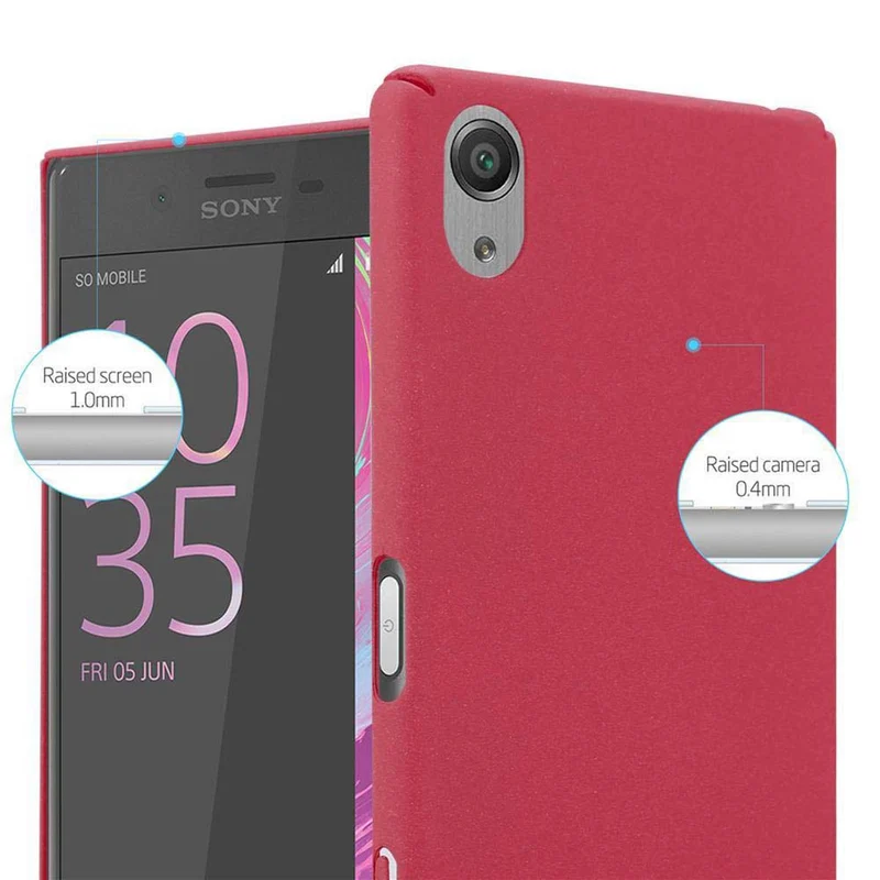 Cadorabo Hülle kompatibel mit Sony Xperia X Hard Case Schutzhülle in Frosted Optik gegen Kratzer und Stöße
