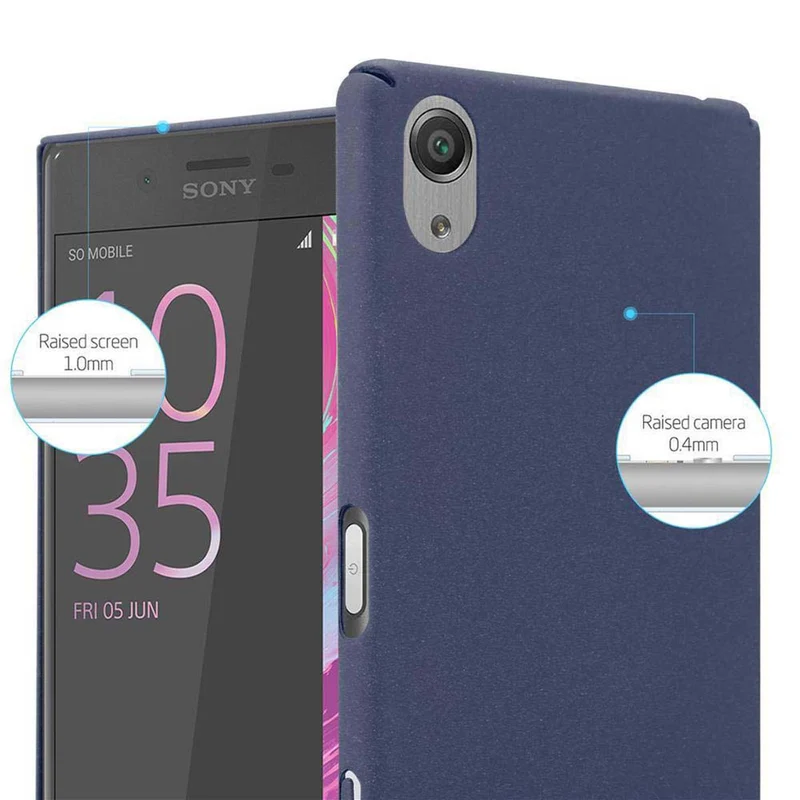 Cadorabo Hülle kompatibel mit Sony Xperia X Hard Case Schutzhülle in Frosted Optik gegen Kratzer und Stöße