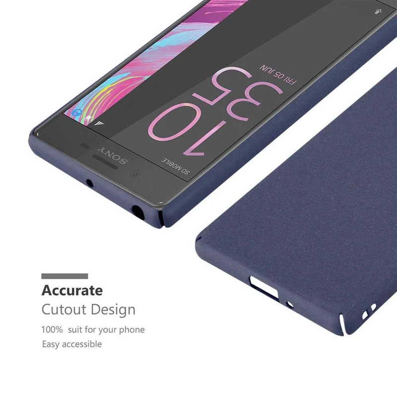 Cadorabo Hülle kompatibel mit Sony Xperia X Hard Case Schutzhülle in Frosted Optik gegen Kratzer und Stöße