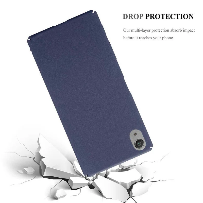 Cadorabo Hülle kompatibel mit Sony Xperia X Hard Case Schutzhülle in Frosted Optik gegen Kratzer und Stöße
