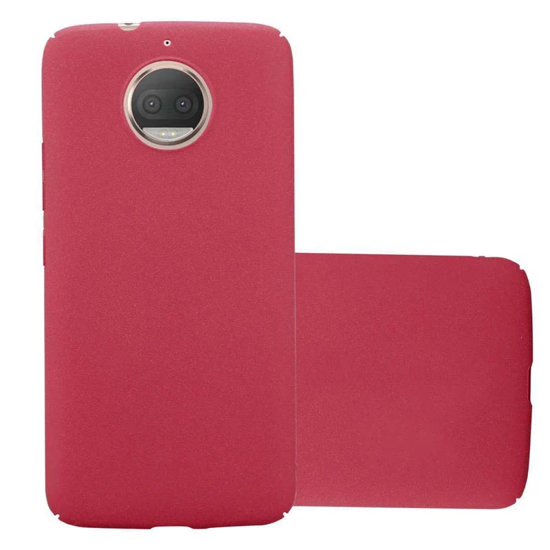 Cadorabo Hülle kompatibel mit Motorola MOTO G5S PLUS Hard Case Schutzhülle in Frosted Optik gegen Kratzer und Stöße