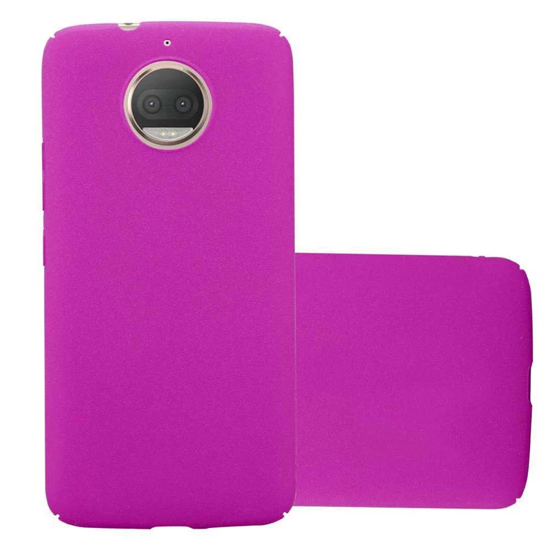 Cadorabo Hülle kompatibel mit Motorola MOTO G5S PLUS Hard Case Schutzhülle in Frosted Optik gegen Kratzer und Stöße