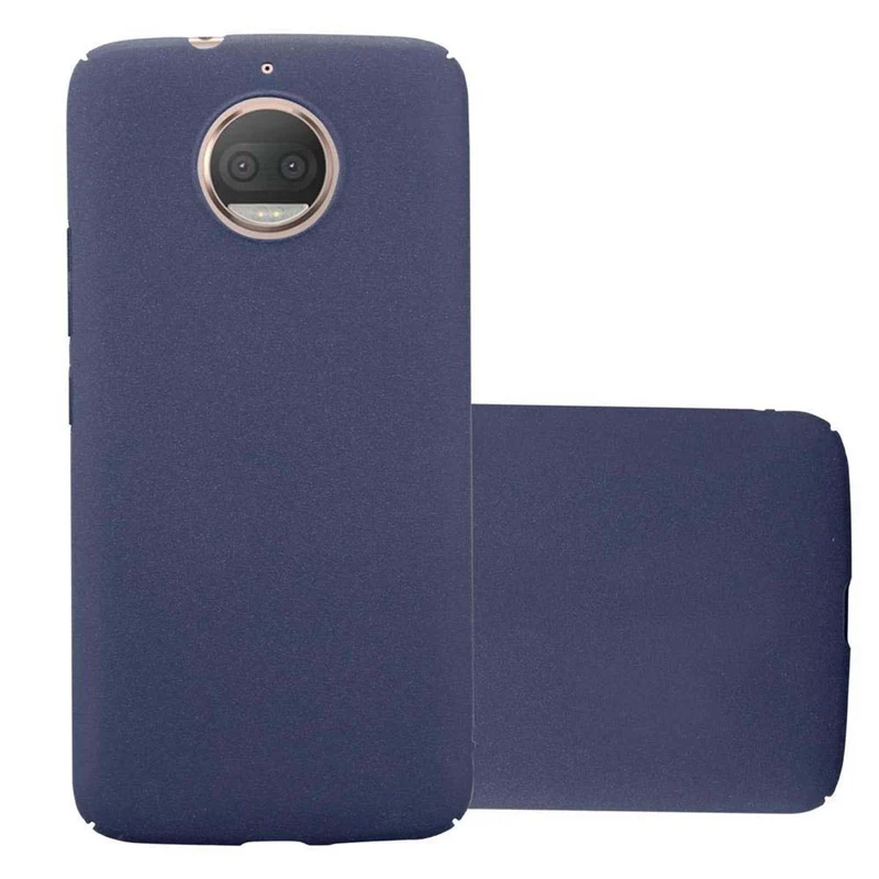 Cadorabo Hülle kompatibel mit Motorola MOTO G5S PLUS Hard Case Schutzhülle in Frosted Optik gegen Kratzer und Stöße