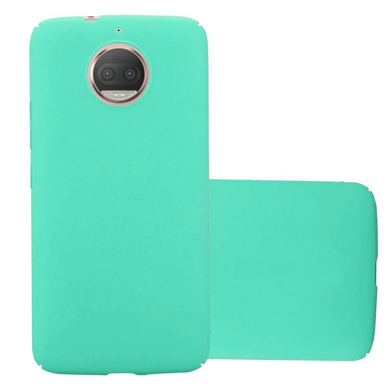 Cadorabo Hülle kompatibel mit Motorola MOTO G5S PLUS Hard Case Schutzhülle in Frosted Optik gegen Kratzer und Stöße