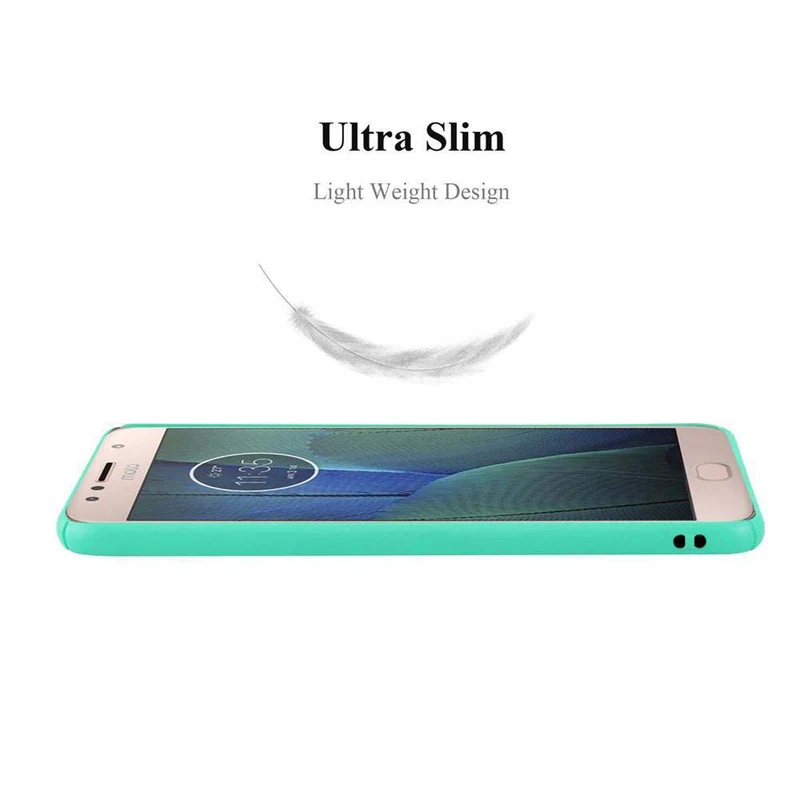 Cadorabo Hülle kompatibel mit Motorola MOTO G5S PLUS Hard Case Schutzhülle in Frosted Optik gegen Kratzer und Stöße