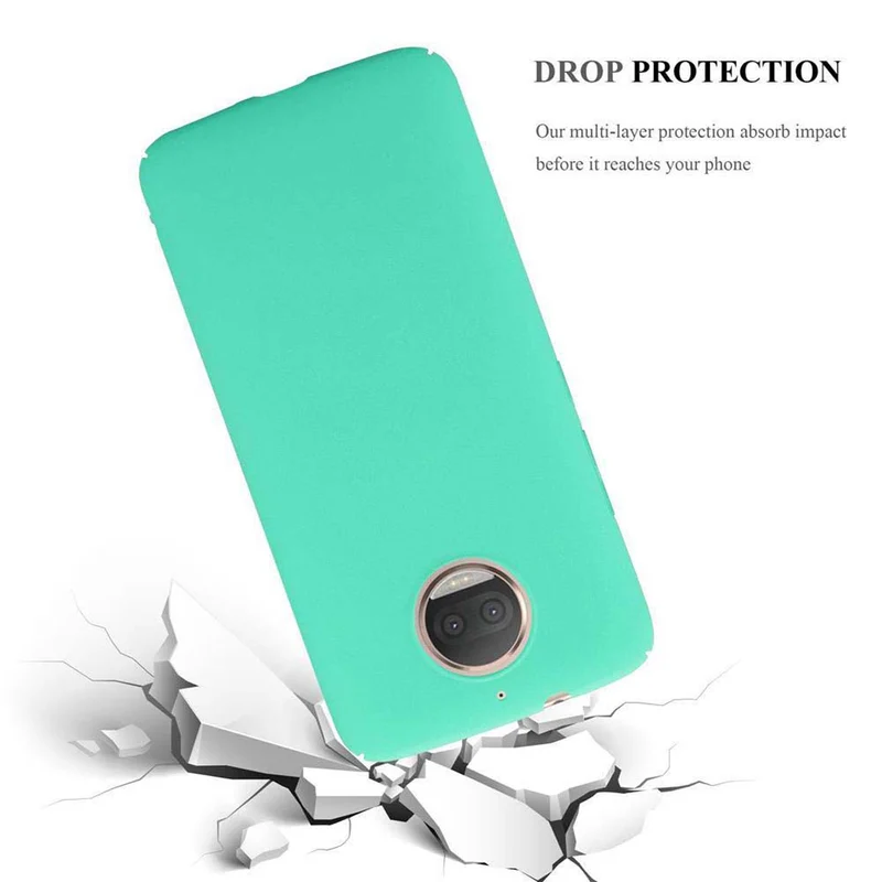Cadorabo Hülle kompatibel mit Motorola MOTO G5S PLUS Hard Case Schutzhülle in Frosted Optik gegen Kratzer und Stöße