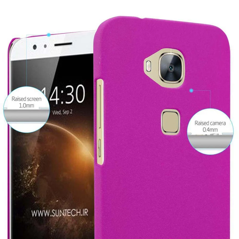 Cadorabo Hülle kompatibel mit Huawei ASCEND G7 PLUS / G8 / GX8 Hard Case Schutzhülle in Frosted Optik gegen Kratzer und Stöße