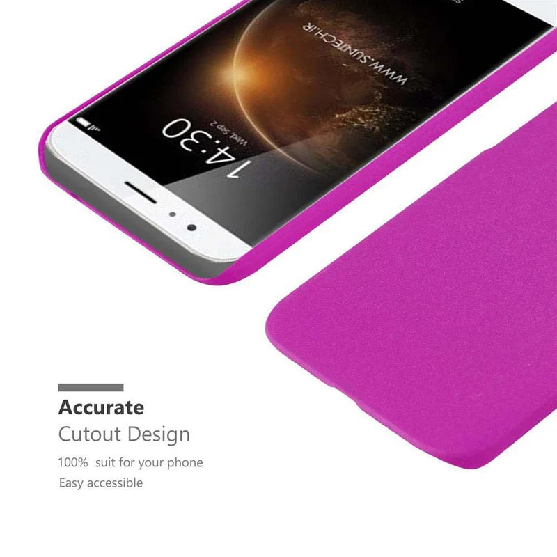 Cadorabo Hülle kompatibel mit Huawei ASCEND G7 PLUS / G8 / GX8 Hard Case Schutzhülle in Frosted Optik gegen Kratzer und Stöße