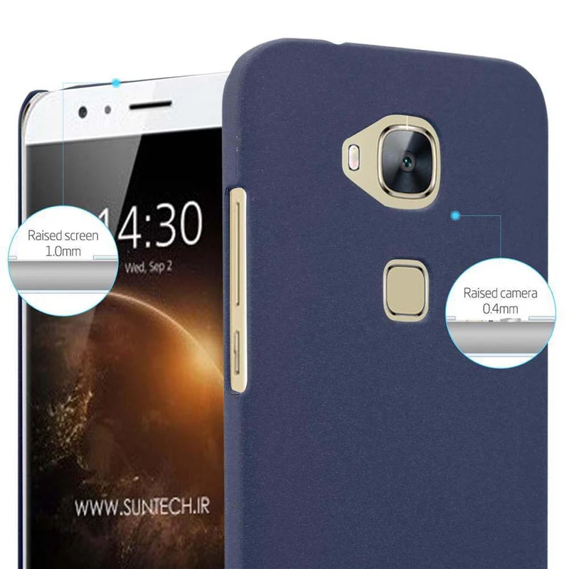 Cadorabo Hülle kompatibel mit Huawei ASCEND G7 PLUS / G8 / GX8 Hard Case Schutzhülle in Frosted Optik gegen Kratzer und Stöße