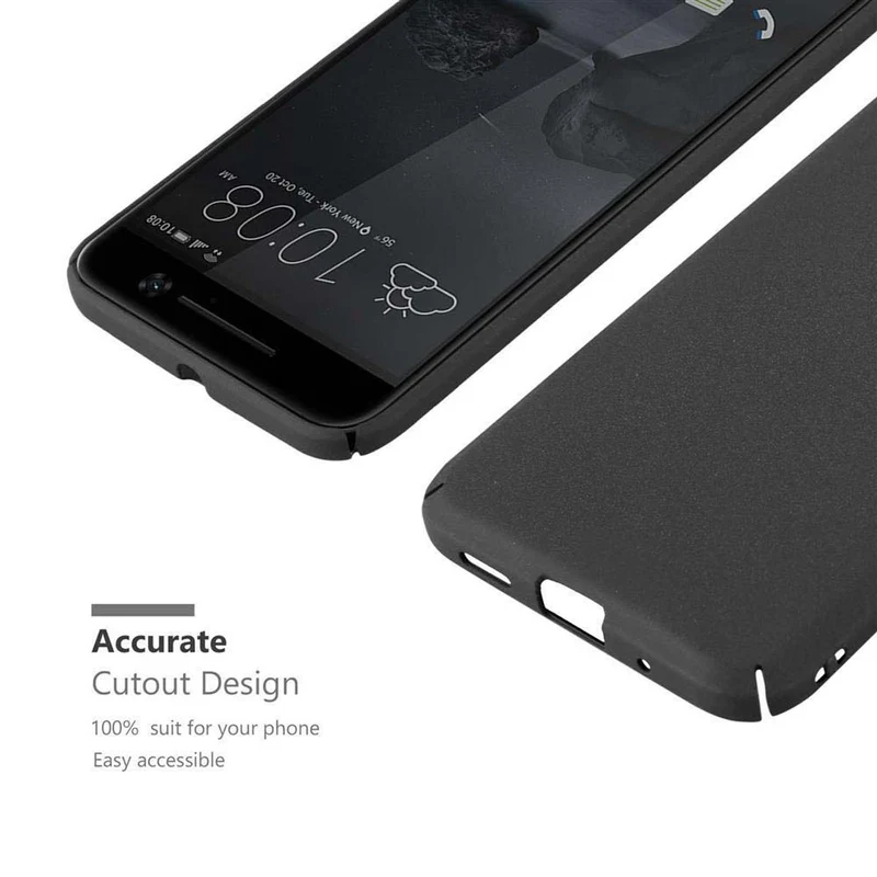 Cadorabo Hülle kompatibel mit HTC ONE M10 Hard Case Schutzhülle in Frosted Optik gegen Kratzer und Stöße