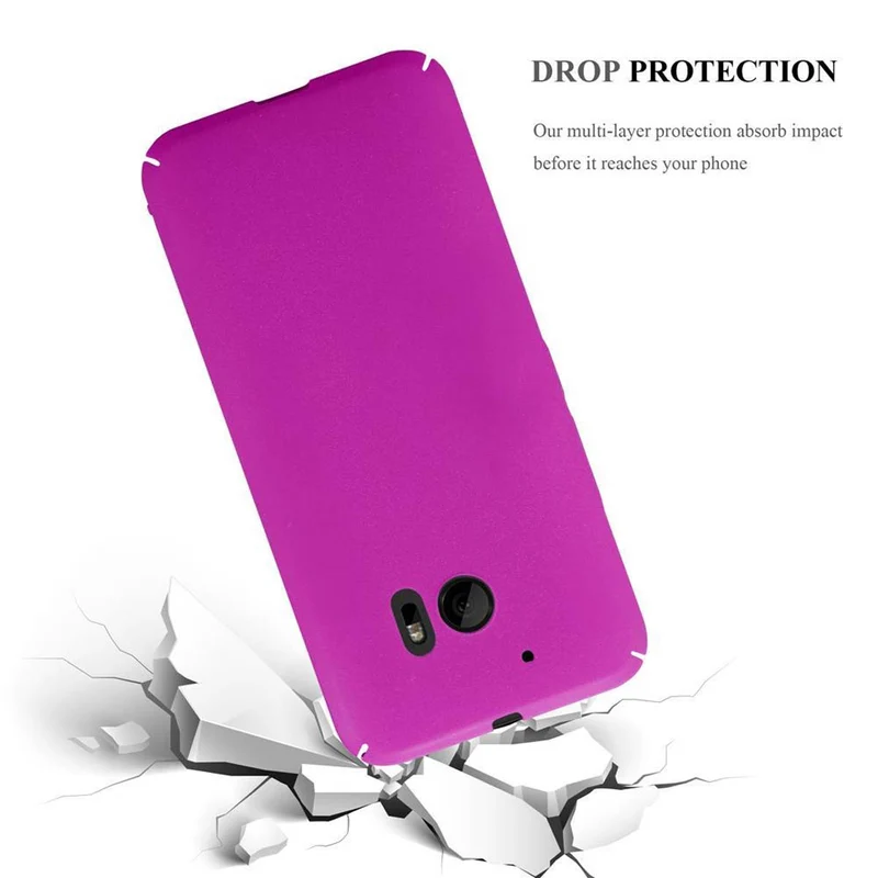 Cadorabo Hülle kompatibel mit HTC ONE M10 Hard Case Schutzhülle in Frosted Optik gegen Kratzer und Stöße