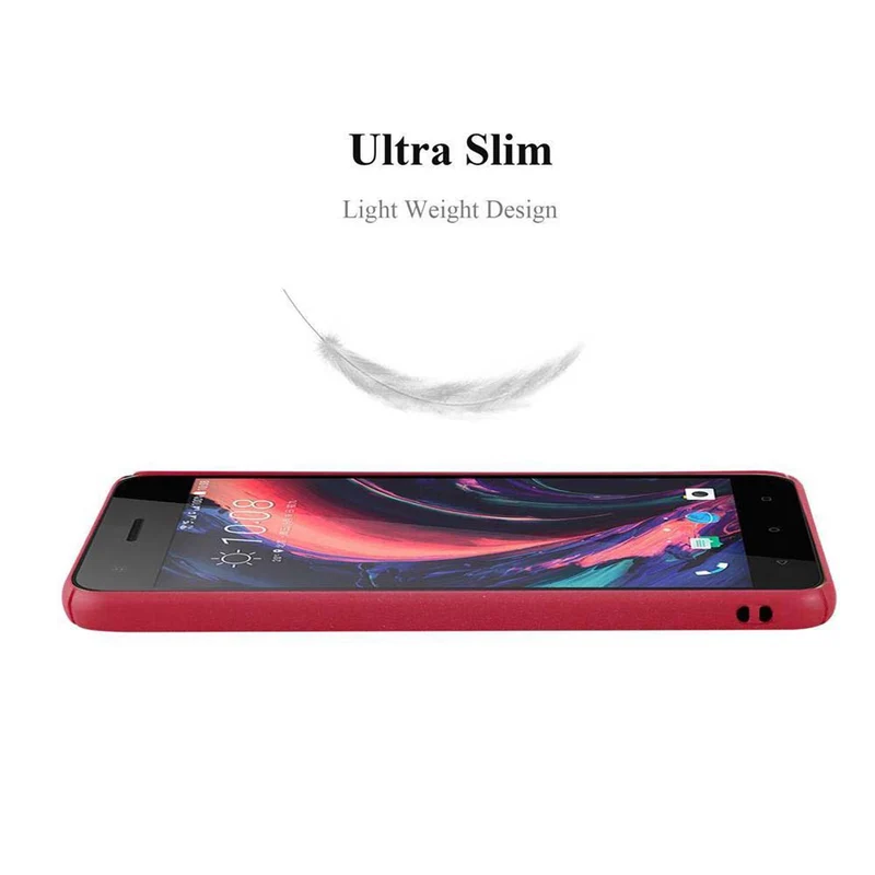 Cadorabo Hülle kompatibel mit HTC Desire 10 PRO Hard Case Schutzhülle in Frosted Optik gegen Kratzer und Stöße