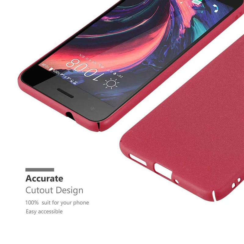 Cadorabo Hülle kompatibel mit HTC Desire 10 PRO Hard Case Schutzhülle in Frosted Optik gegen Kratzer und Stöße