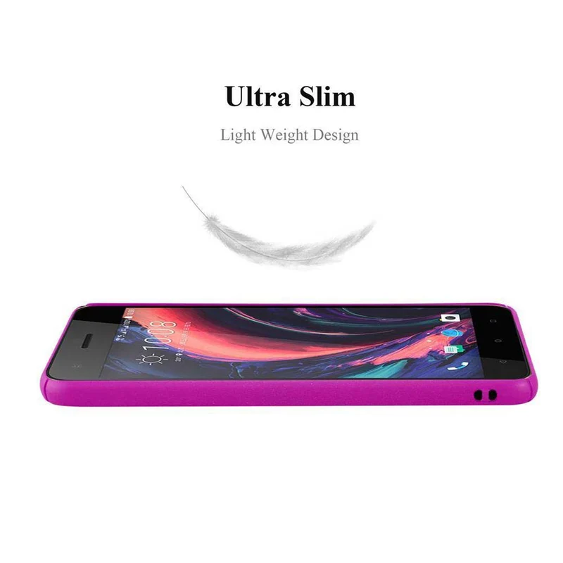 Cadorabo Hülle kompatibel mit HTC Desire 10 PRO Hard Case Schutzhülle in Frosted Optik gegen Kratzer und Stöße