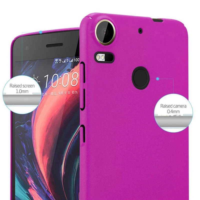 Cadorabo Hülle kompatibel mit HTC Desire 10 PRO Hard Case Schutzhülle in Frosted Optik gegen Kratzer und Stöße
