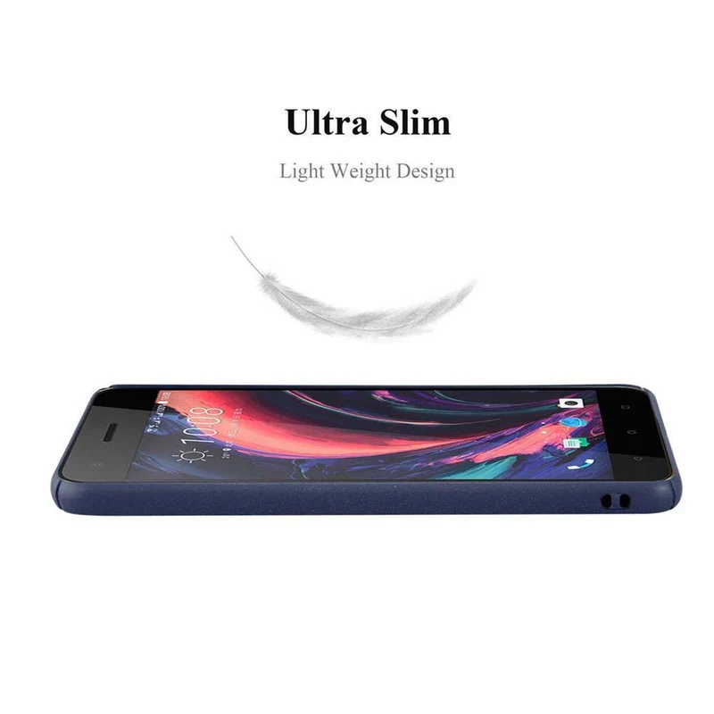 Cadorabo Hülle kompatibel mit HTC Desire 10 PRO Hard Case Schutzhülle in Frosted Optik gegen Kratzer und Stöße