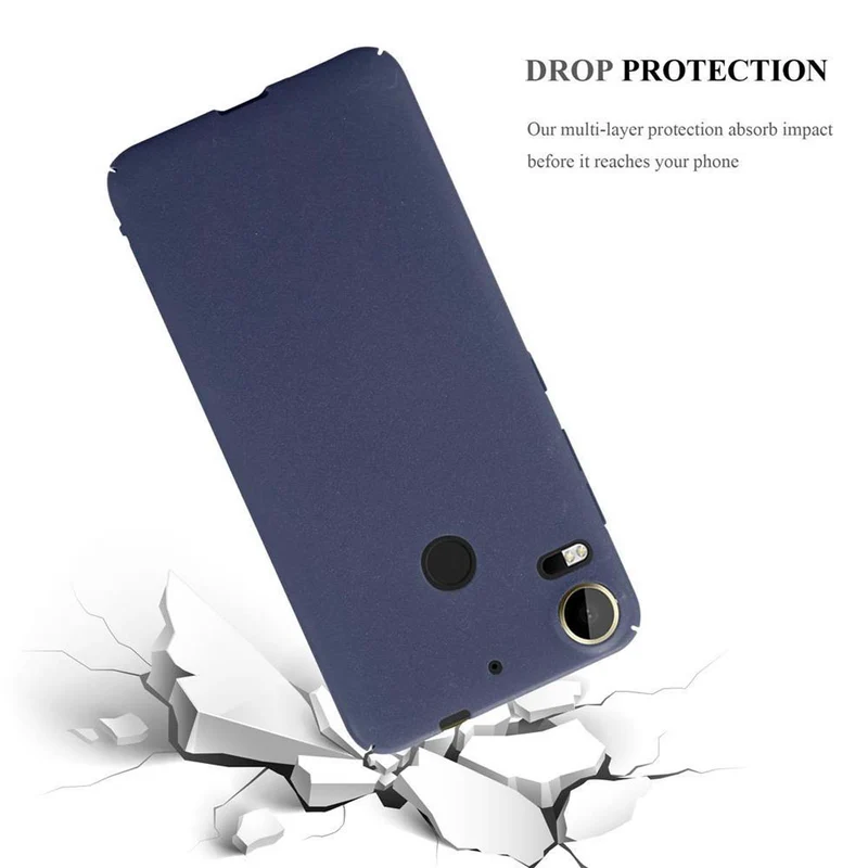 Cadorabo Hülle kompatibel mit HTC Desire 10 PRO Hard Case Schutzhülle in Frosted Optik gegen Kratzer und Stöße