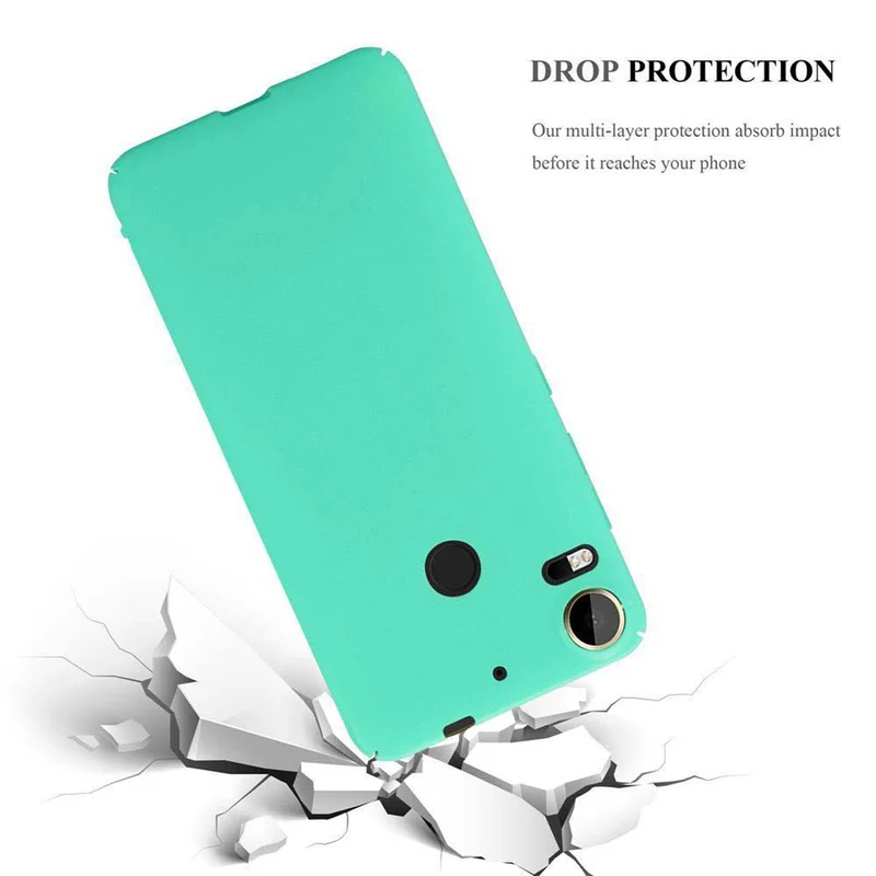 Cadorabo Hülle kompatibel mit HTC Desire 10 PRO Hard Case Schutzhülle in Frosted Optik gegen Kratzer und Stöße