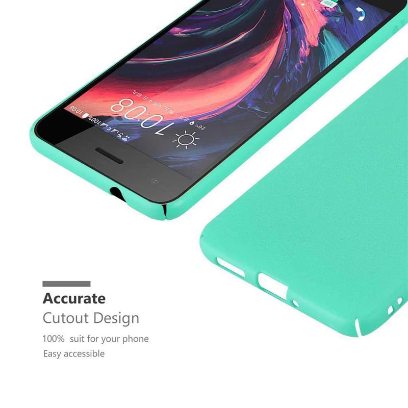 Cadorabo Hülle kompatibel mit HTC Desire 10 PRO Hard Case Schutzhülle in Frosted Optik gegen Kratzer und Stöße