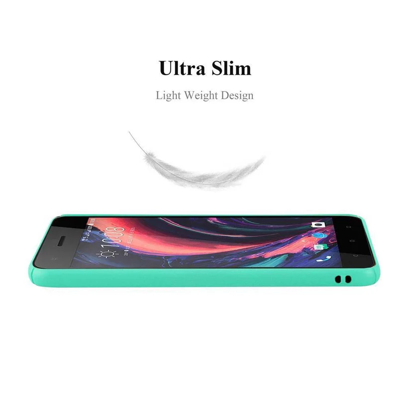 Cadorabo Hülle kompatibel mit HTC Desire 10 PRO Hard Case Schutzhülle in Frosted Optik gegen Kratzer und Stöße