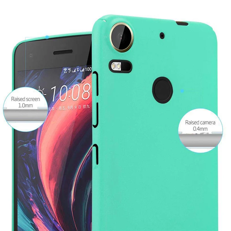 Cadorabo Hülle kompatibel mit HTC Desire 10 PRO Hard Case Schutzhülle in Frosted Optik gegen Kratzer und Stöße