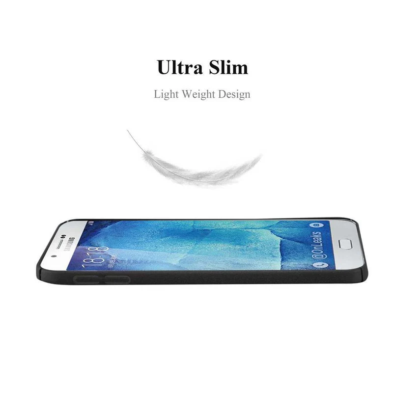 Cadorabo Hülle kompatibel mit Samsung Galaxy A8 2015 Hard Case Schutzhülle in Frosted Optik gegen Kratzer und Stöße