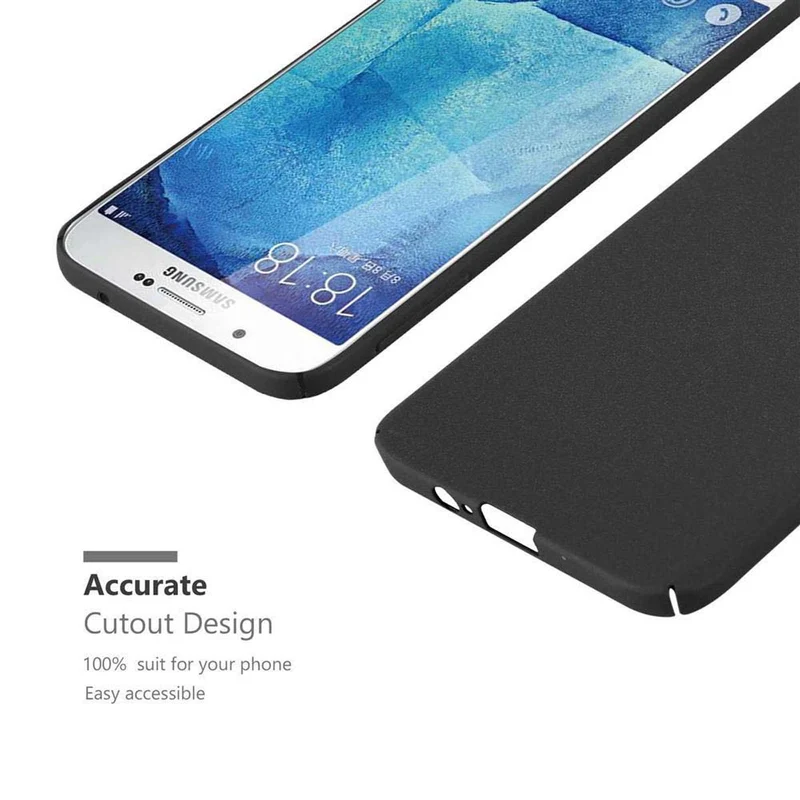 Cadorabo Hülle kompatibel mit Samsung Galaxy A8 2015 Hard Case Schutzhülle in Frosted Optik gegen Kratzer und Stöße