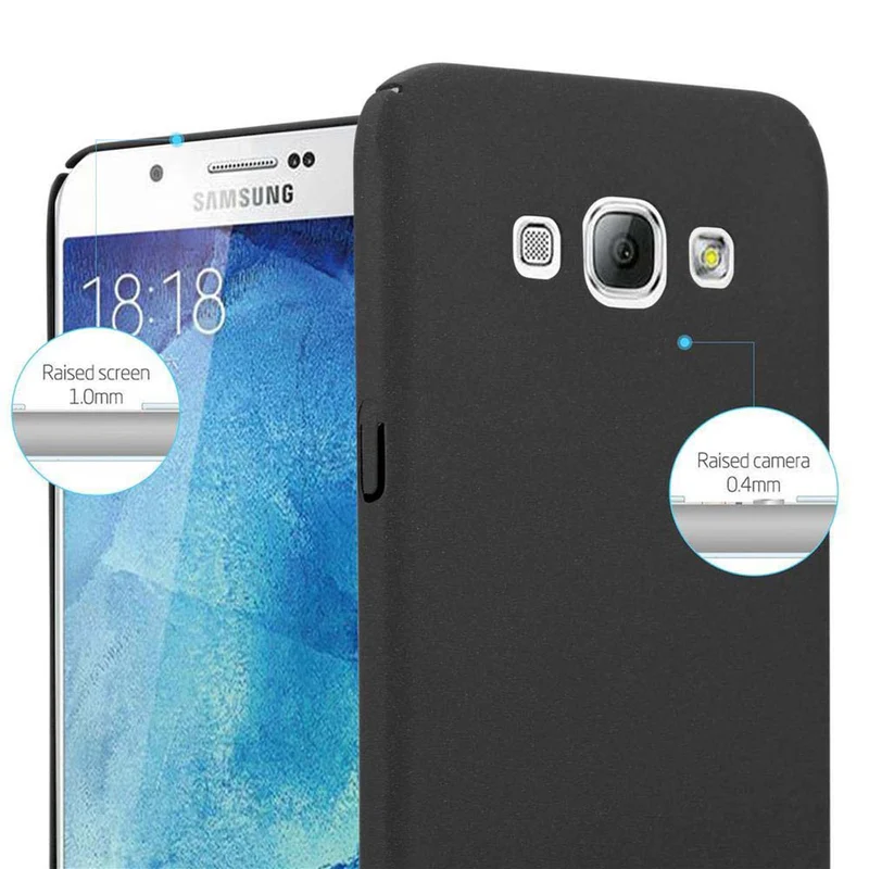 Cadorabo Hülle kompatibel mit Samsung Galaxy A8 2015 Hard Case Schutzhülle in Frosted Optik gegen Kratzer und Stöße