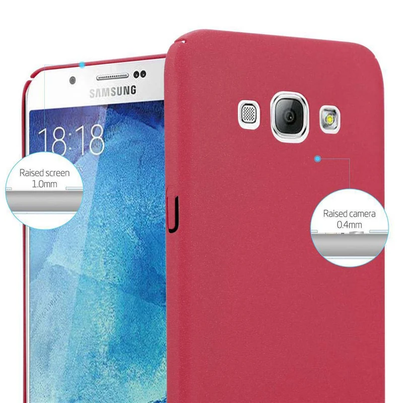 Cadorabo Hülle kompatibel mit Samsung Galaxy A8 2015 Hard Case Schutzhülle in Frosted Optik gegen Kratzer und Stöße