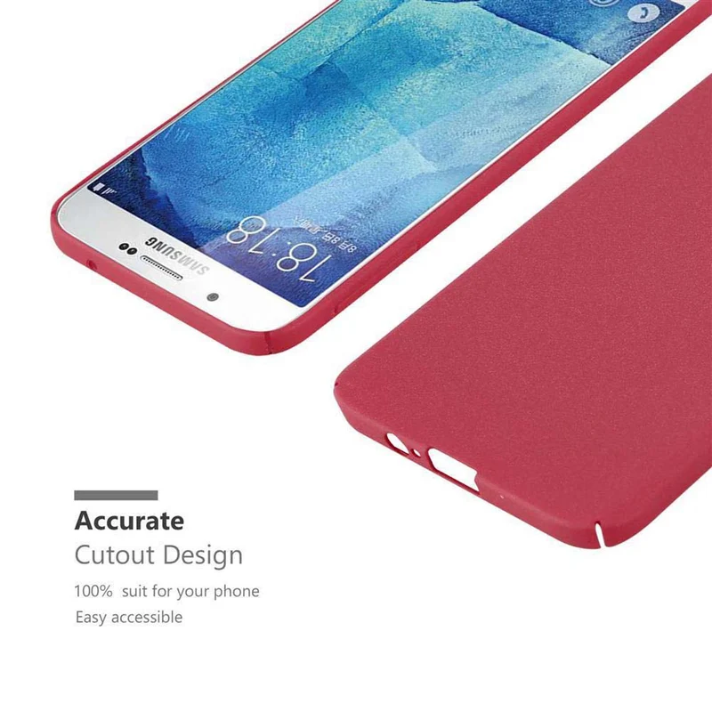 Cadorabo Hülle kompatibel mit Samsung Galaxy A8 2015 Hard Case Schutzhülle in Frosted Optik gegen Kratzer und Stöße