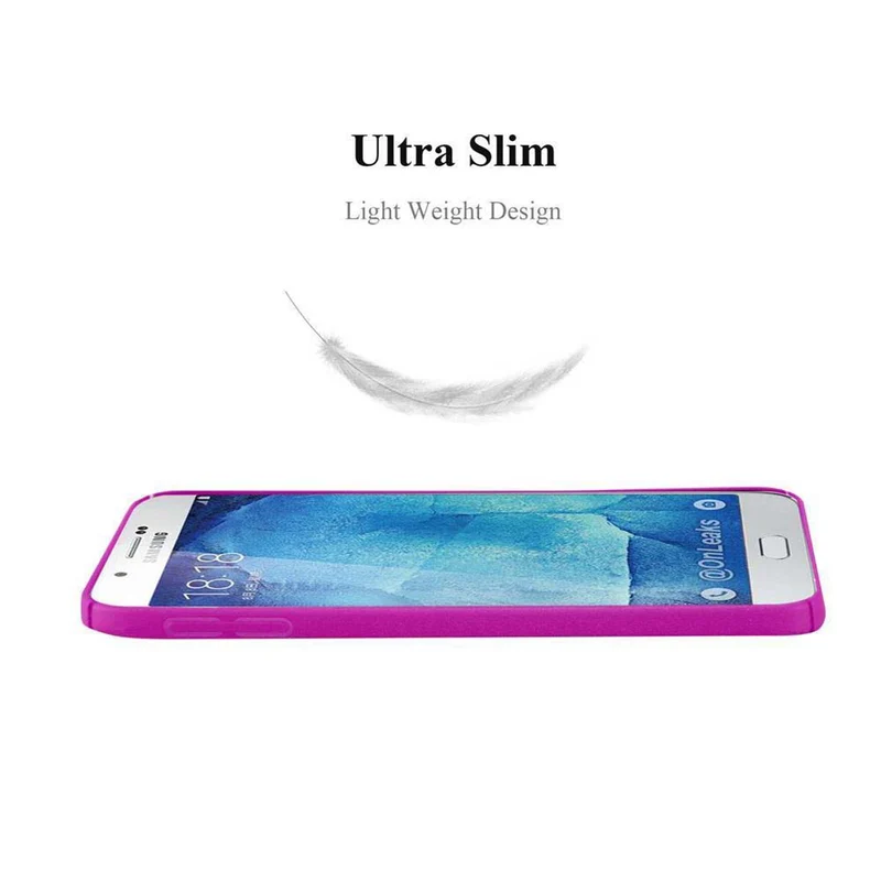 Cadorabo Hülle kompatibel mit Samsung Galaxy A8 2015 Hard Case Schutzhülle in Frosted Optik gegen Kratzer und Stöße
