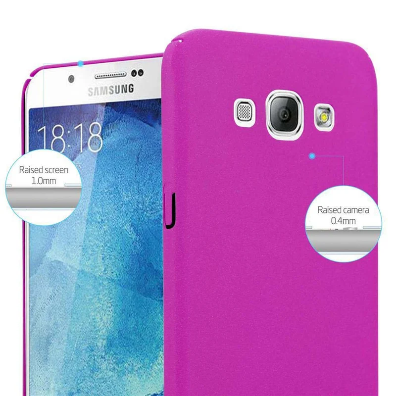 Cadorabo Hülle kompatibel mit Samsung Galaxy A8 2015 Hard Case Schutzhülle in Frosted Optik gegen Kratzer und Stöße