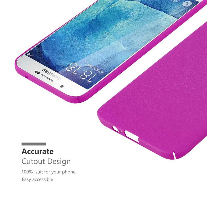 Cadorabo Hülle kompatibel mit Samsung Galaxy A8 2015 Hard Case Schutzhülle in Frosted Optik gegen Kratzer und Stöße