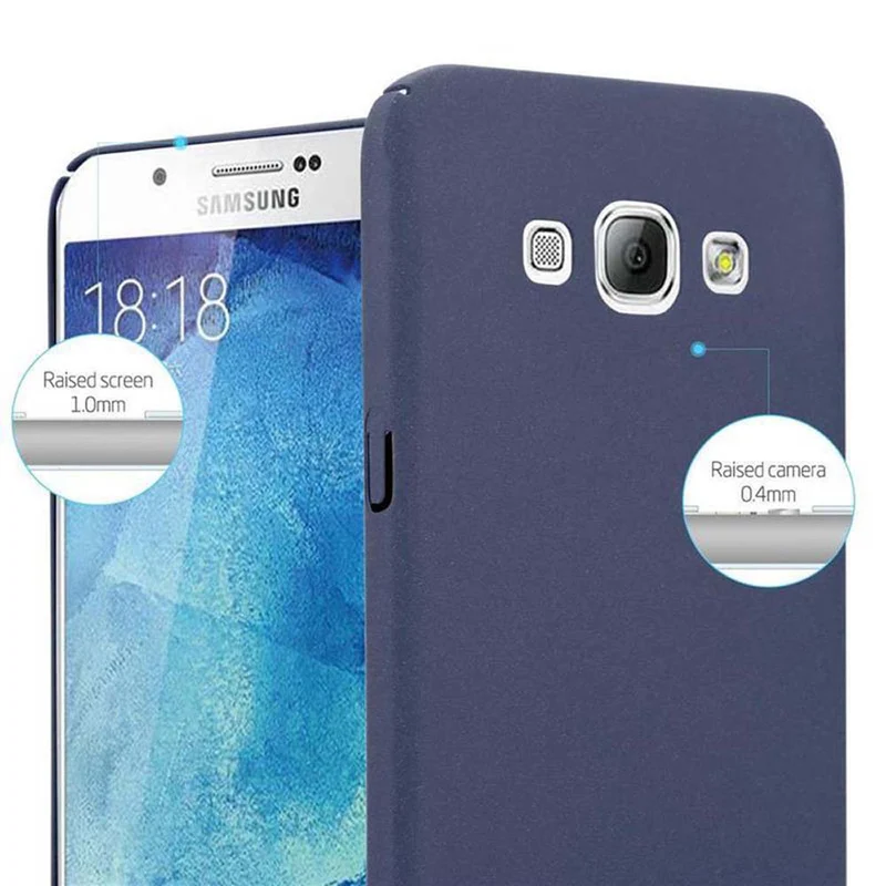 Cadorabo Hülle kompatibel mit Samsung Galaxy A8 2015 Hard Case Schutzhülle in Frosted Optik gegen Kratzer und Stöße