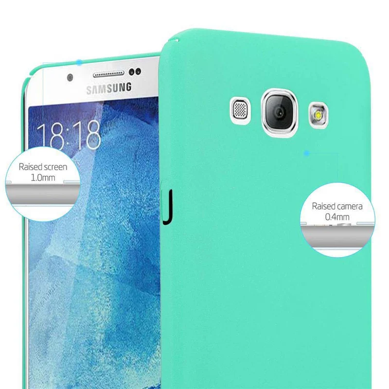 Cadorabo Hülle kompatibel mit Samsung Galaxy A8 2015 Hard Case Schutzhülle in Frosted Optik gegen Kratzer und Stöße