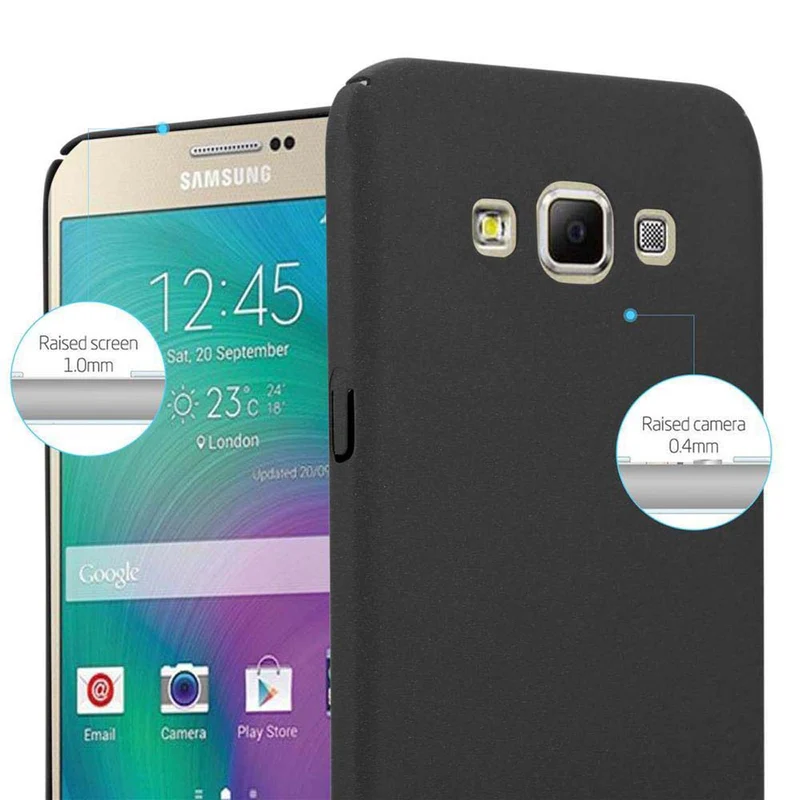 Cadorabo Hülle kompatibel mit Samsung Galaxy A7 2015 Hard Case Schutzhülle in Frosted Optik gegen Kratzer und Stöße