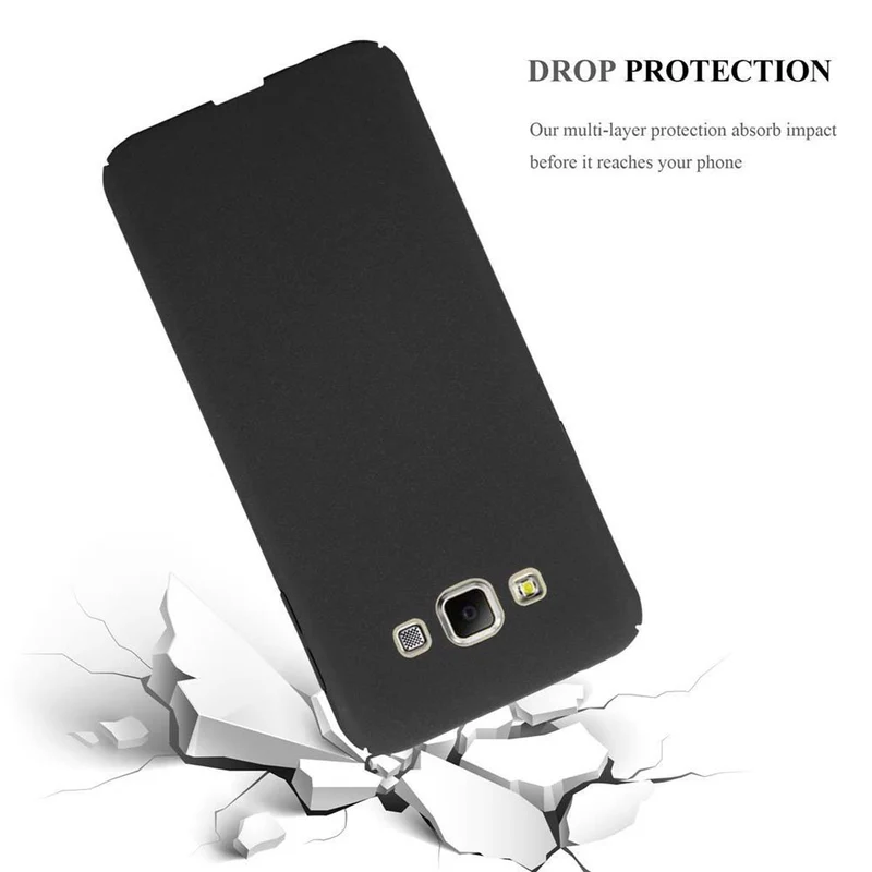 Cadorabo Hülle kompatibel mit Samsung Galaxy A7 2015 Hard Case Schutzhülle in Frosted Optik gegen Kratzer und Stöße