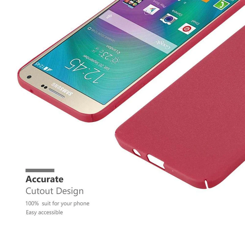 Cadorabo Hülle kompatibel mit Samsung Galaxy A7 2015 Hard Case Schutzhülle in Frosted Optik gegen Kratzer und Stöße