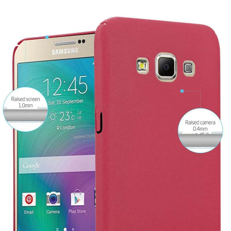 Cadorabo Hülle kompatibel mit Samsung Galaxy A7 2015 Hard Case Schutzhülle in Frosted Optik gegen Kratzer und Stöße