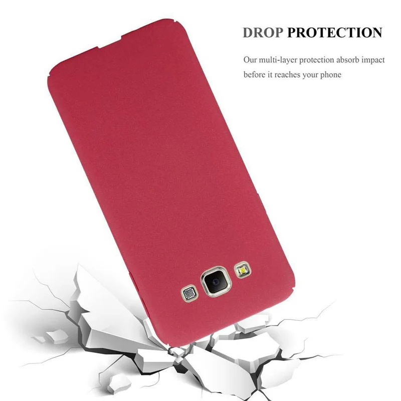 Cadorabo Hülle kompatibel mit Samsung Galaxy A7 2015 Hard Case Schutzhülle in Frosted Optik gegen Kratzer und Stöße