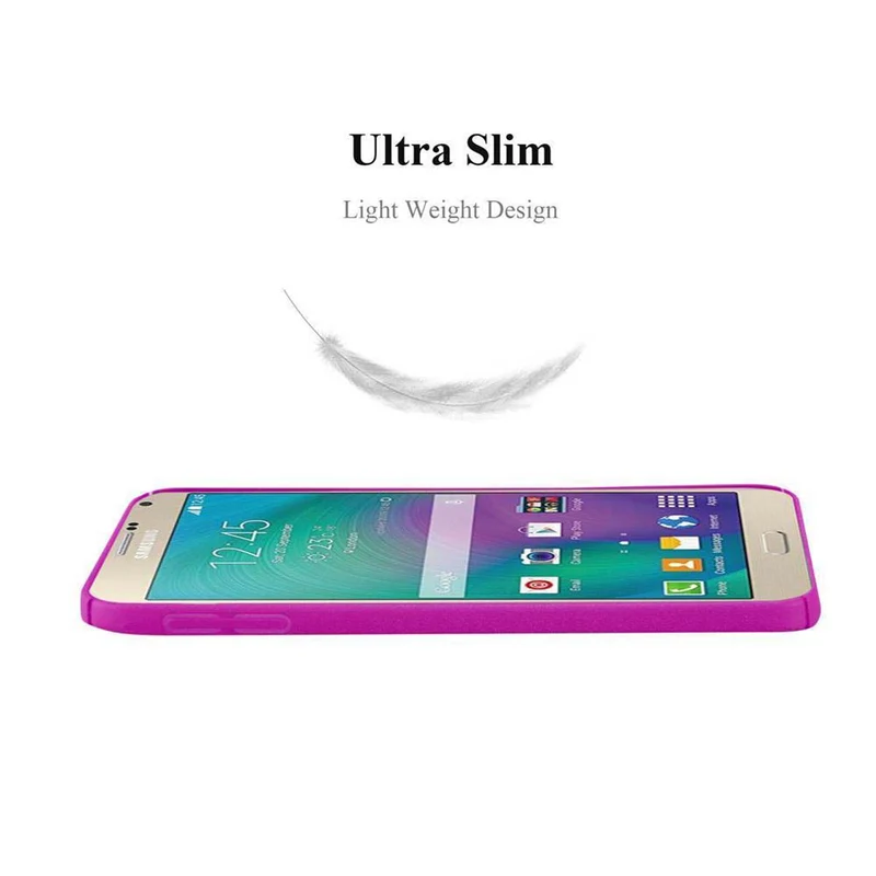 Cadorabo Hülle kompatibel mit Samsung Galaxy A7 2015 Hard Case Schutzhülle in Frosted Optik gegen Kratzer und Stöße